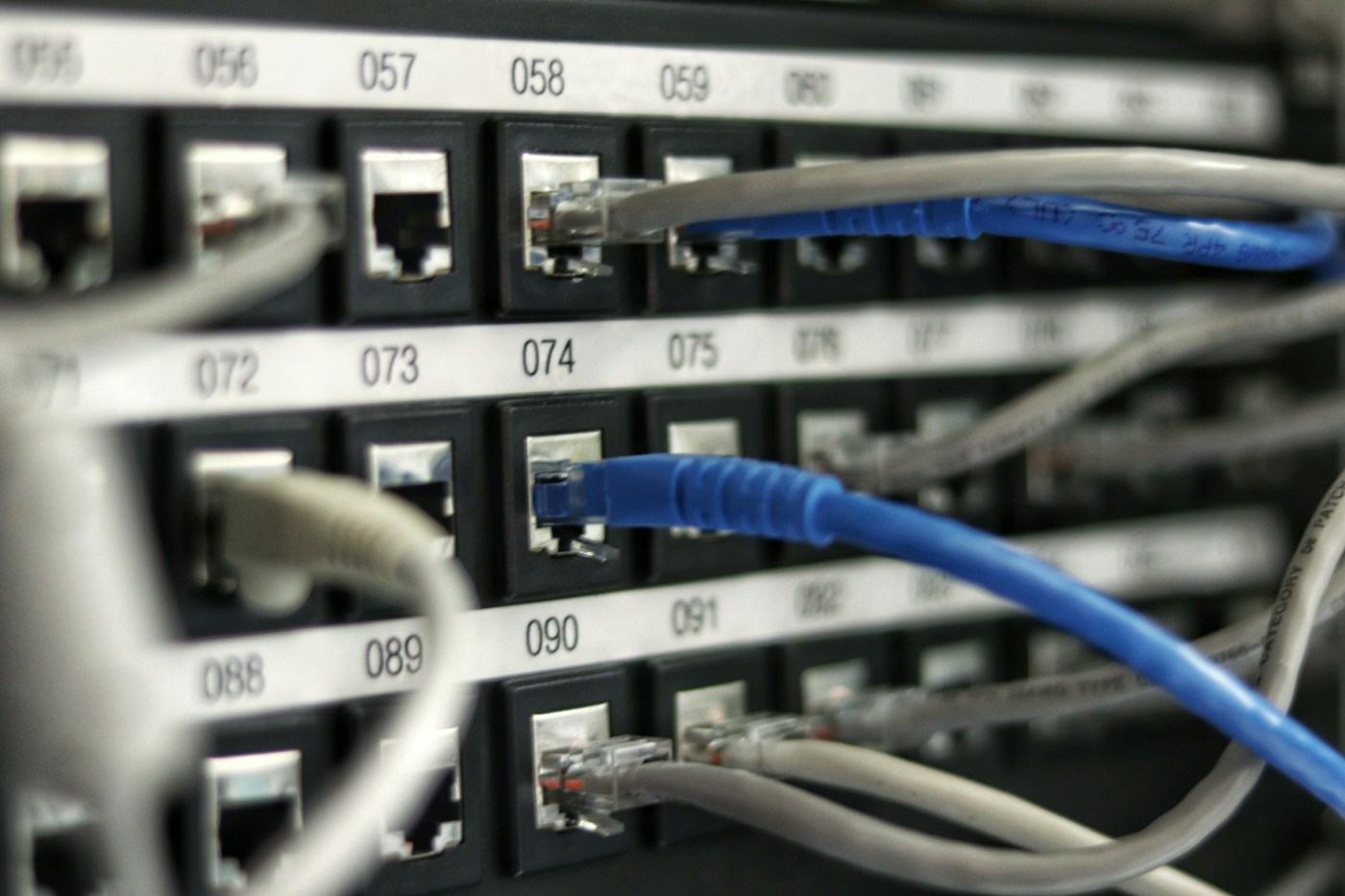 Network patch panel and Ethernet connections